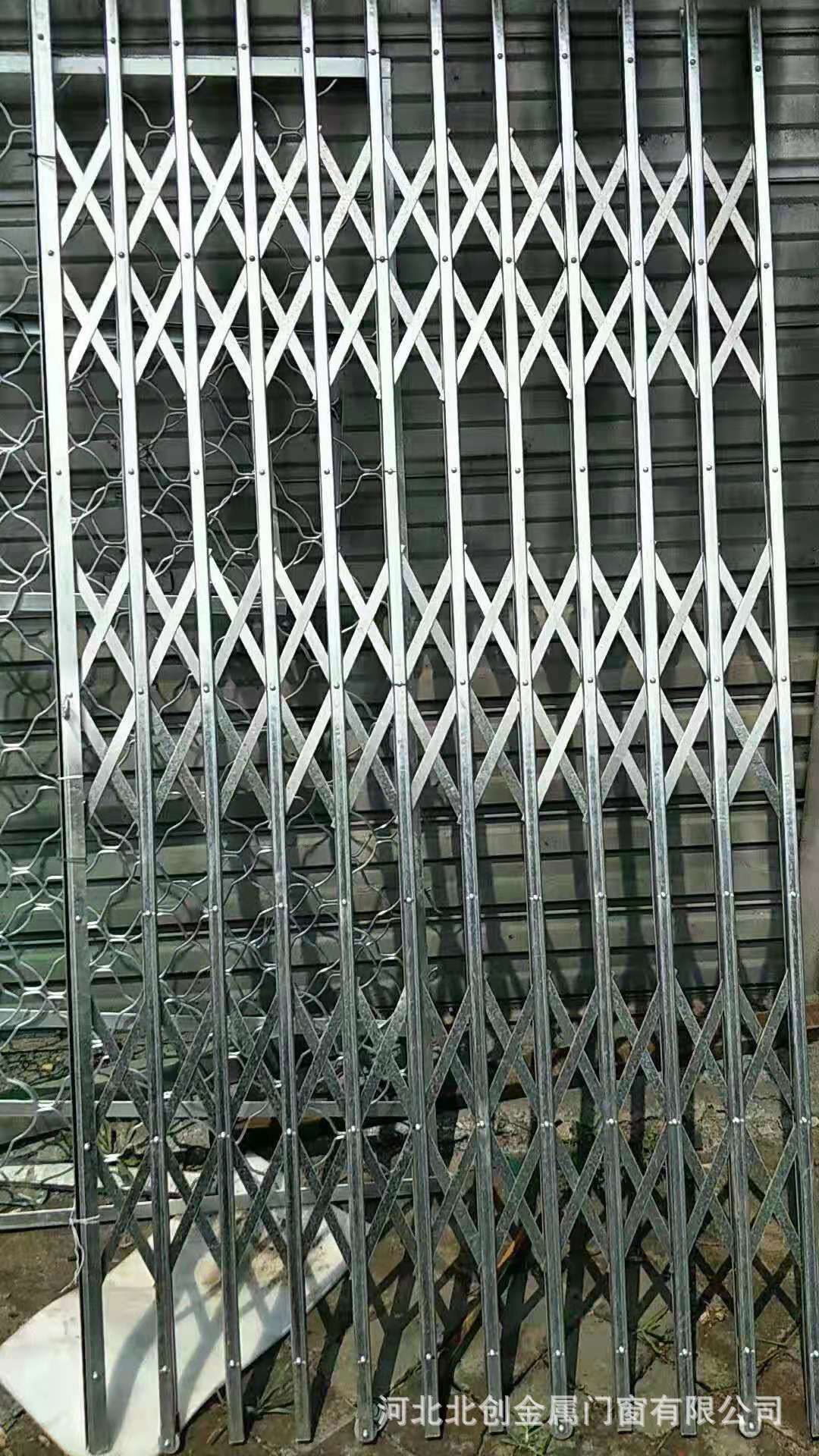 不锈钢拉闸门 推拉门 库房通风拉闸门 学校推拉门 拉闸门镂空