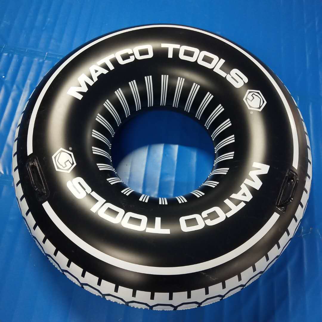 厂家定制pvc车轱辘泳圈 充气轮胎游泳圈 美国旗泳圈 水泡水上用品