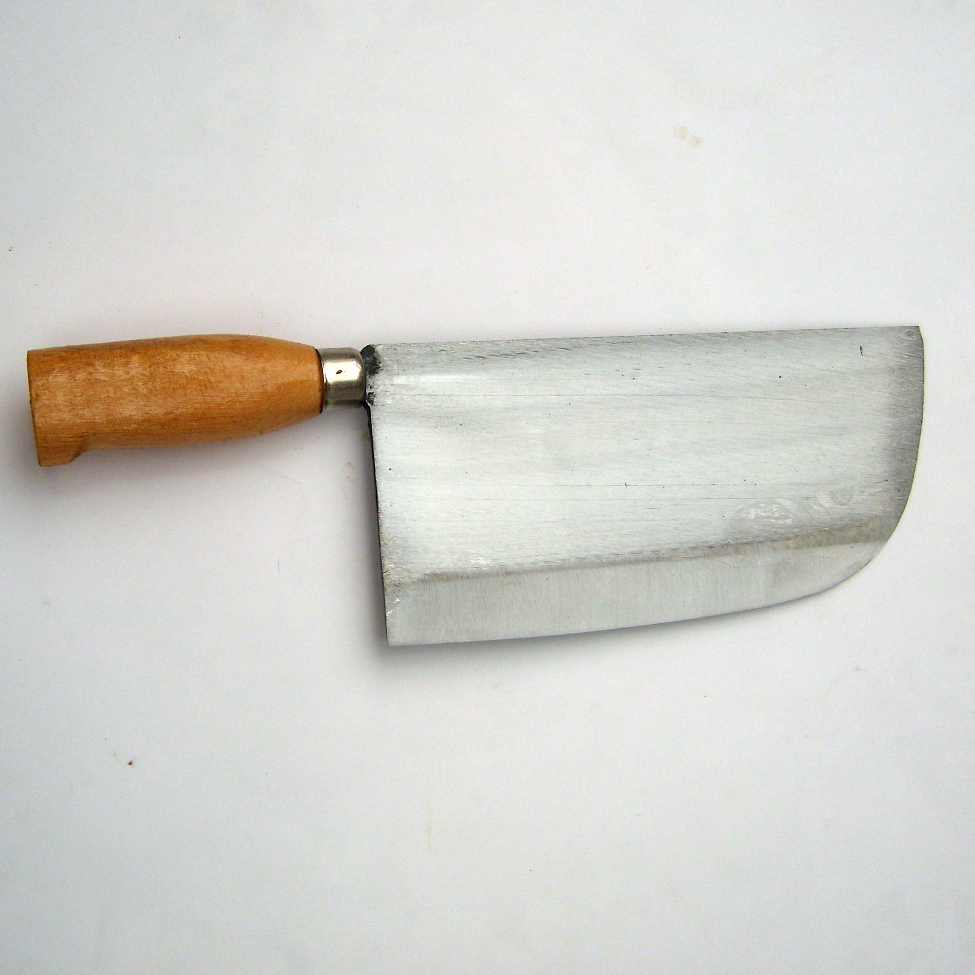 郑同刚牌锻打3号勾柄细光圆头菜刀