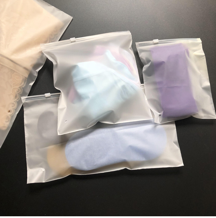 pe磨砂拉链袋子透明内衣文胸eva塑料胶袋袜子自封服装包装袋定制