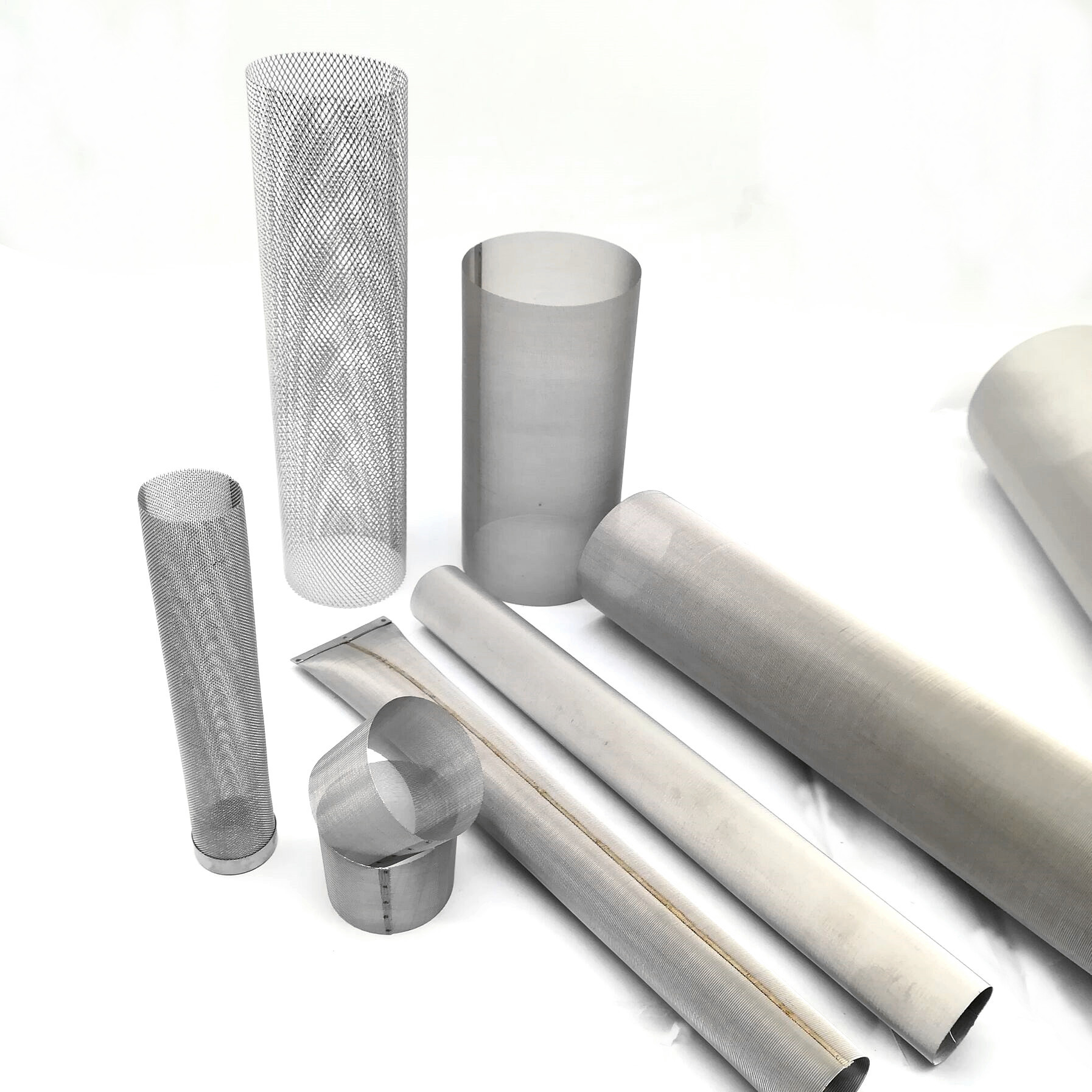 工厂定做过滤筒50目304不锈钢过滤网汽车配件过滤筒满焊焊接滤筒