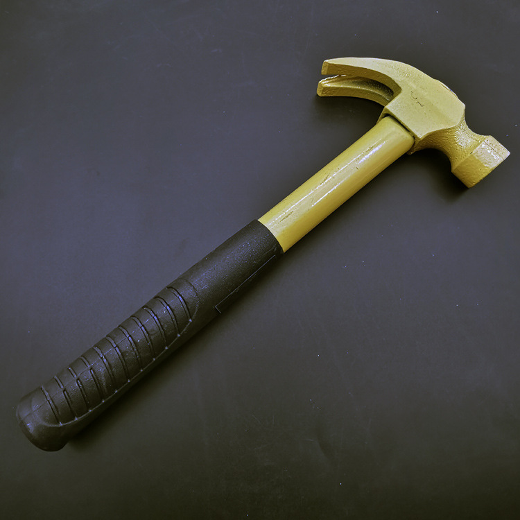 l1133 大黄把羊角锤  木柄起钉锤木工锤小铁锤子铁榔头9.9批发详情3