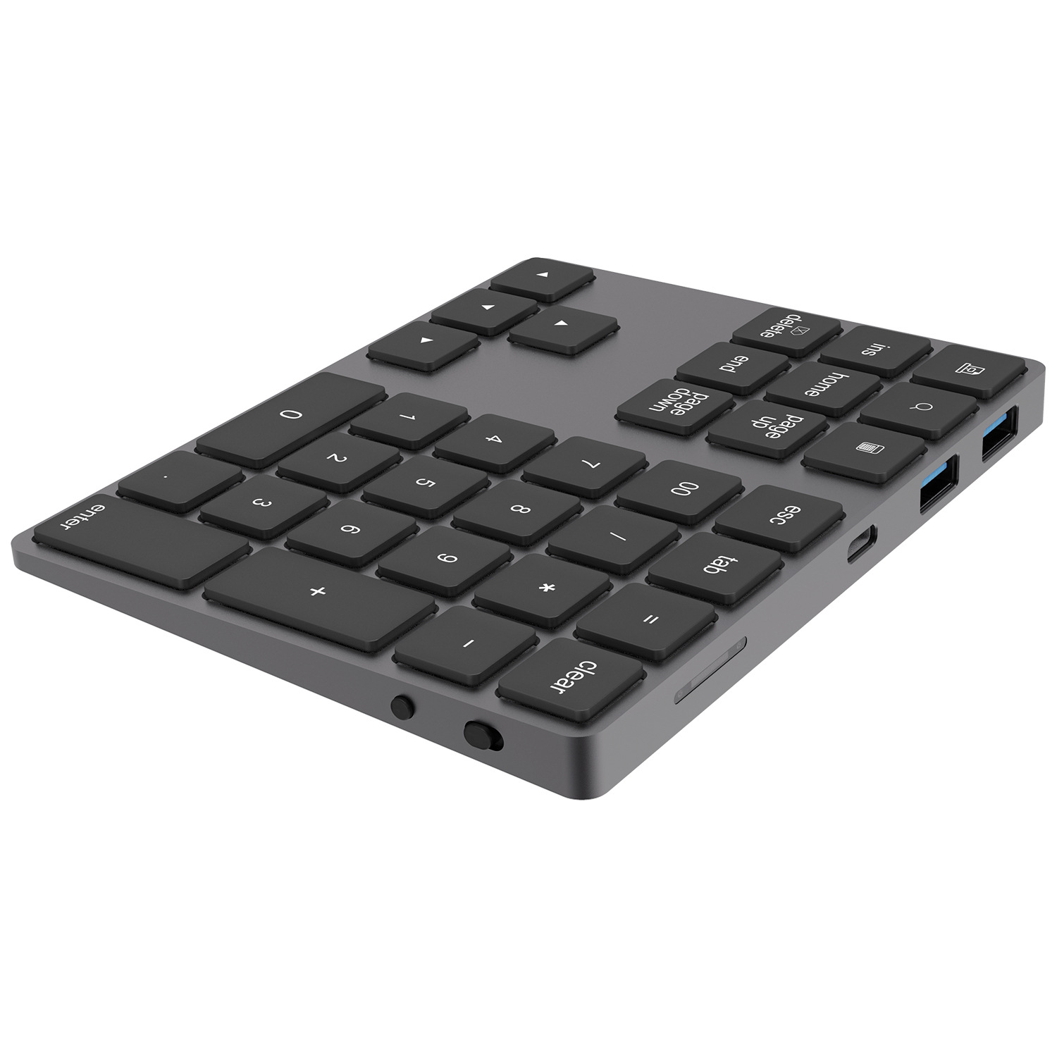 Aluminum Alloy Numeric Keyboard 34 Keys Charging Bluetooth Numeric Keyboard Thin Wireless Numeric Keyboard Factory Wholesale