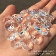 水晶八角珠珠帘门帘吊坠灯饰球 吊球隔断 DIY散珠成品玻璃坠子