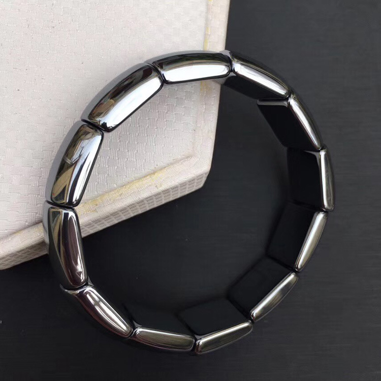 批发天然太赫兹手牌 男士女款钛核磁能量石单圈水晶饰品手串