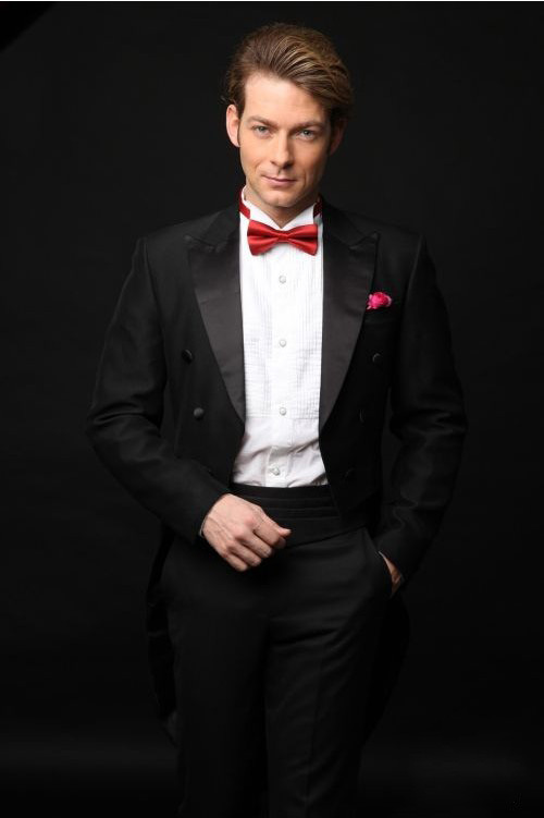男士燕尾服舞台演出服 指挥合唱礼服套装 结婚主持拍照西装男