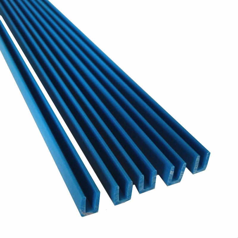 厂家批发蓝色u2型槽手表展示架u型滑槽c圈配槽t脚槽abs塑胶路轨