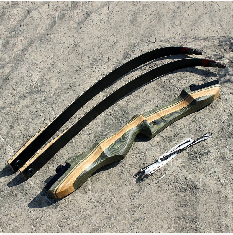 新款 猎弓 美猎反曲弓 哥布林层压科技木弓把 62英寸箭馆景区用弓