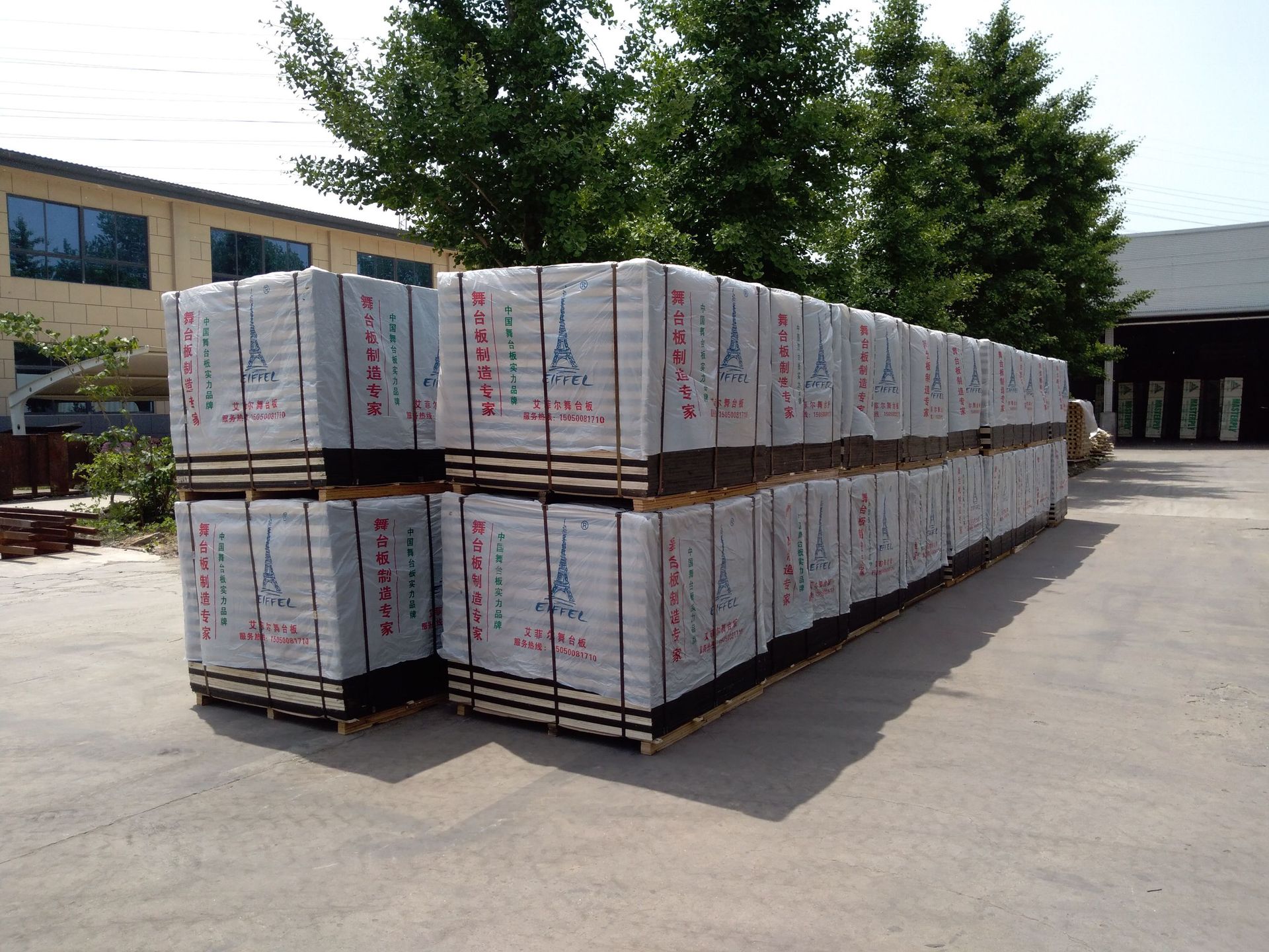 18mm阁楼隔板 货架板 板面防水覆膜雷亚架舞台板看台板 建筑望板