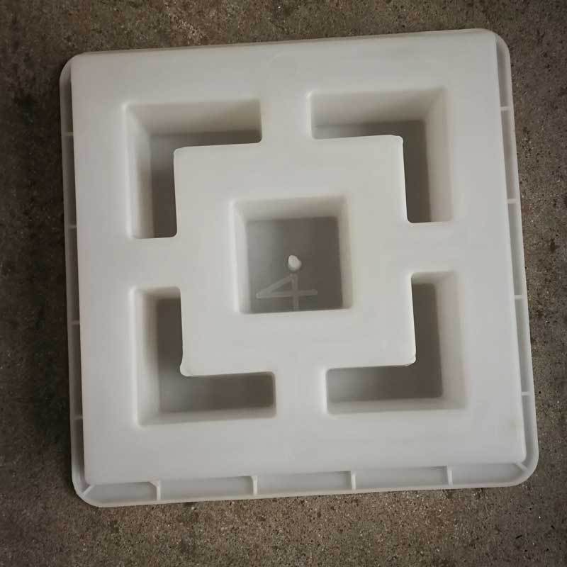 40*40*5cm西班牙模具彩砖模盒人行步道防滑混凝土广场砖塑料模具