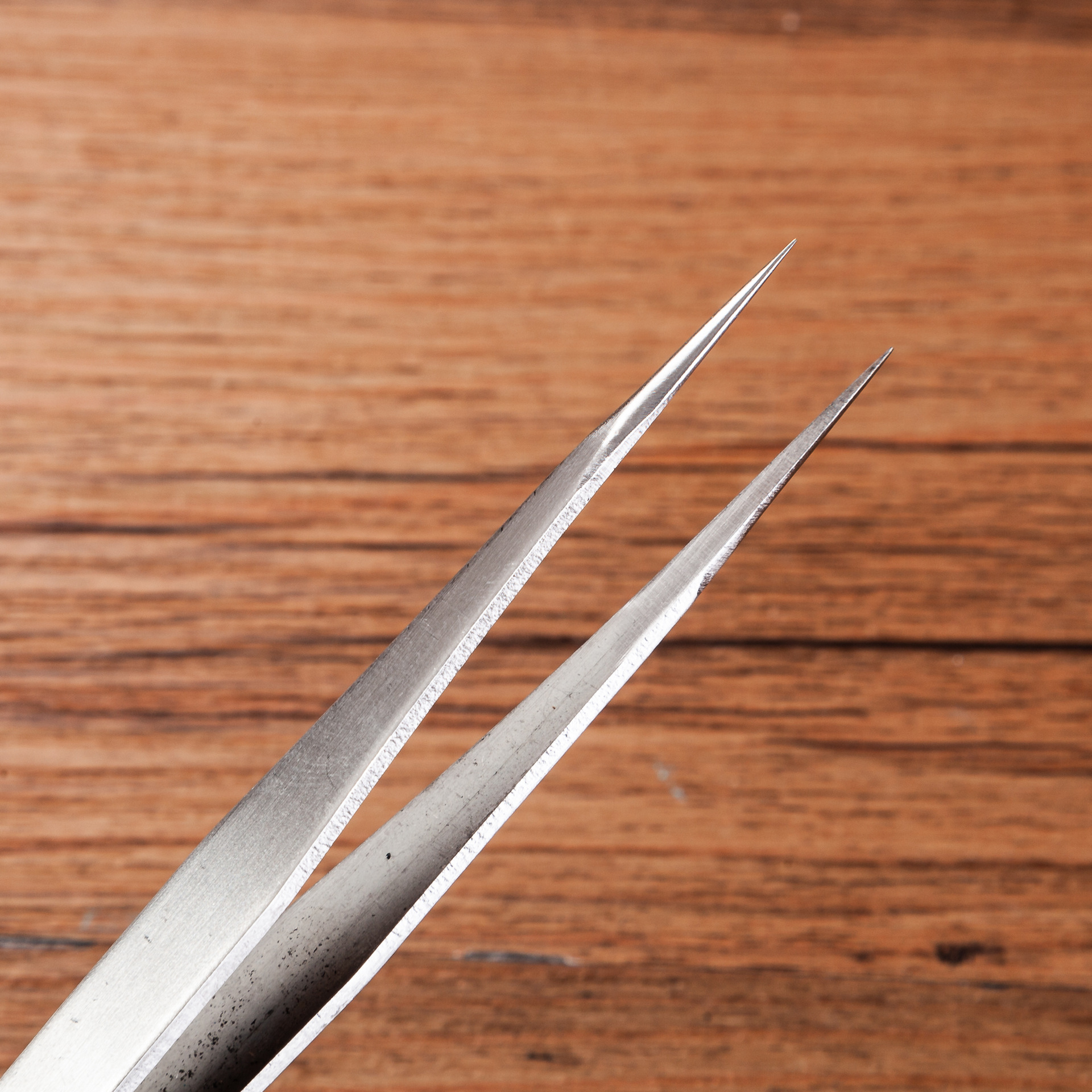 5厚不锈钢镊子 两件套直头 弯头 黑色镊子