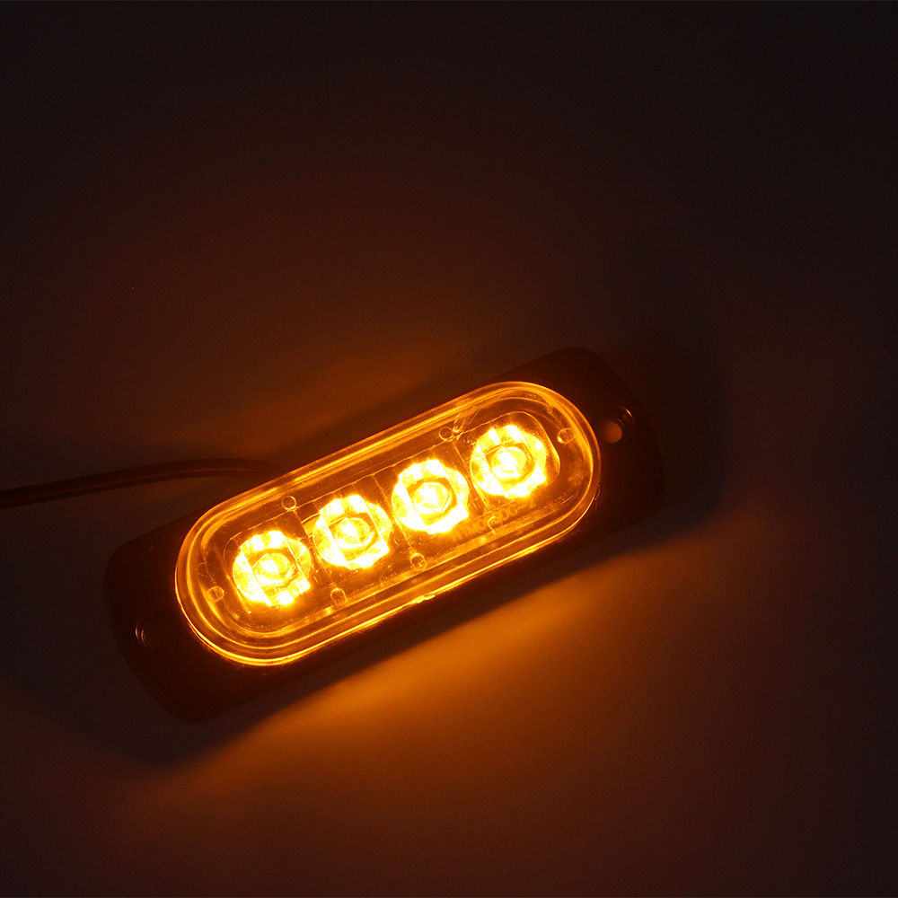 汽车货车皮卡摩托车 超薄侧边灯 4led边灯 长亮款 dc12v 改装灯