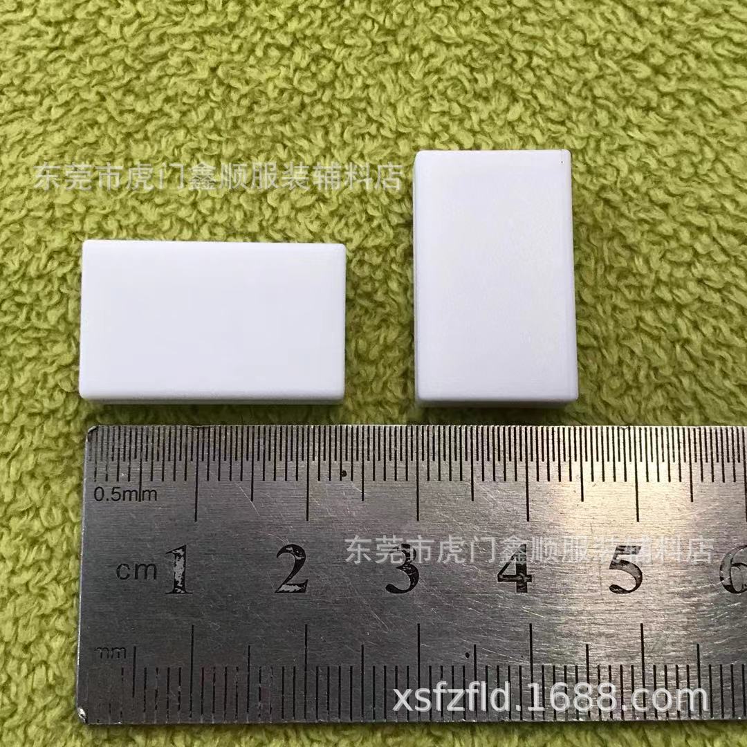 厂家现货白色15mm塑胶挂绳方扣 5分塑料方扣1.5cm织带调节扣 束扣