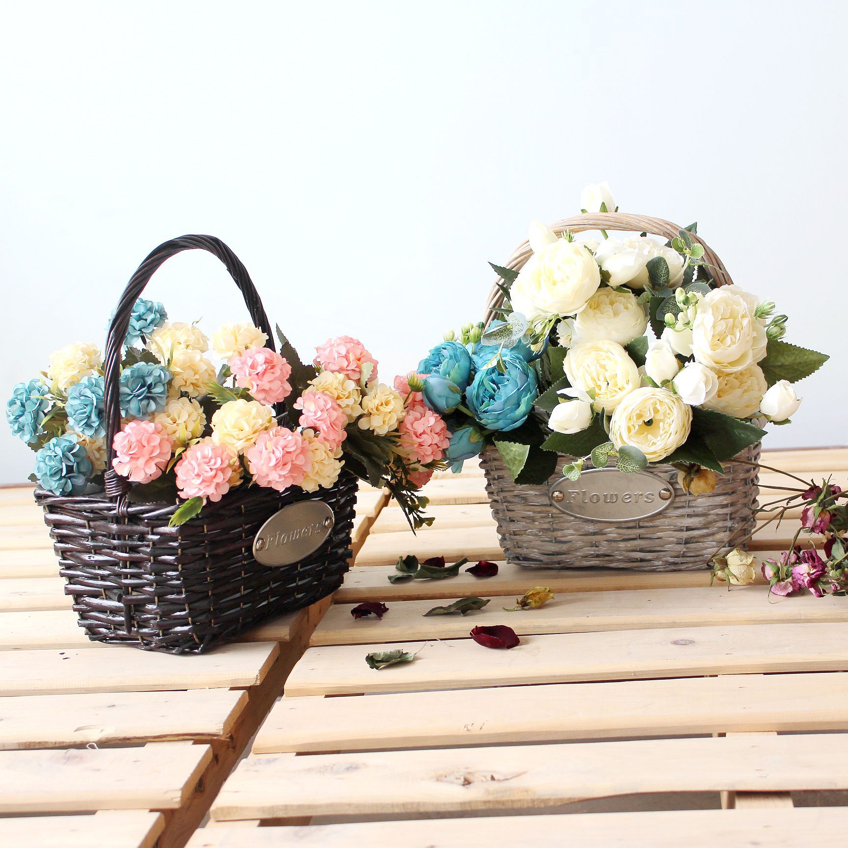 0成交116件相似草编花盆编织篮子收纳筐跨境竹编柳编植物置物框花筐