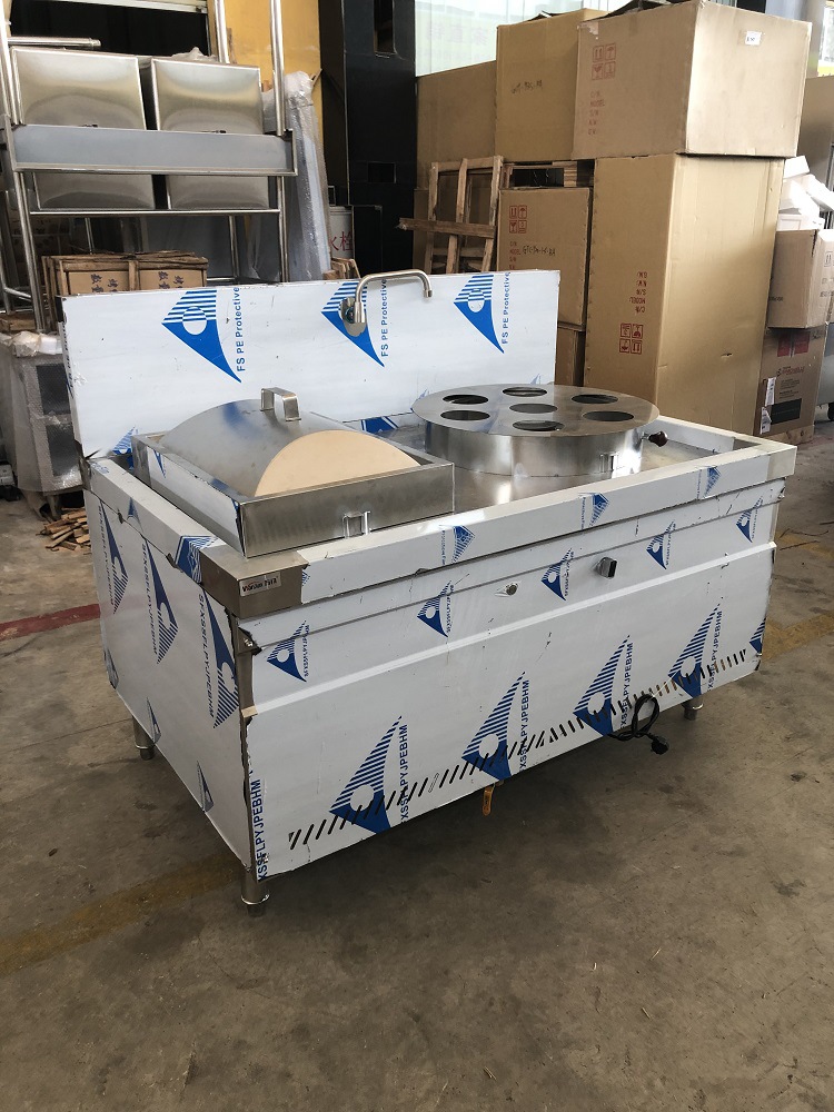 广式燃气布拉肠粉炉商用七星板双蒸炉一蒸一布肠粉炉全自动肠粉机