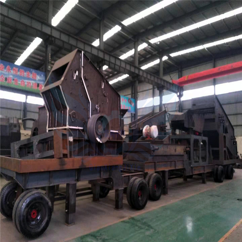 移动采石场用破碎机站价格低 建筑垃圾粉碎机制砂生产线全套设备