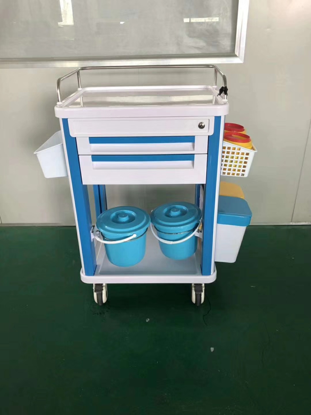 供应abs治疗车医用推车美容多功能换药车手术室治疗车两层护理车