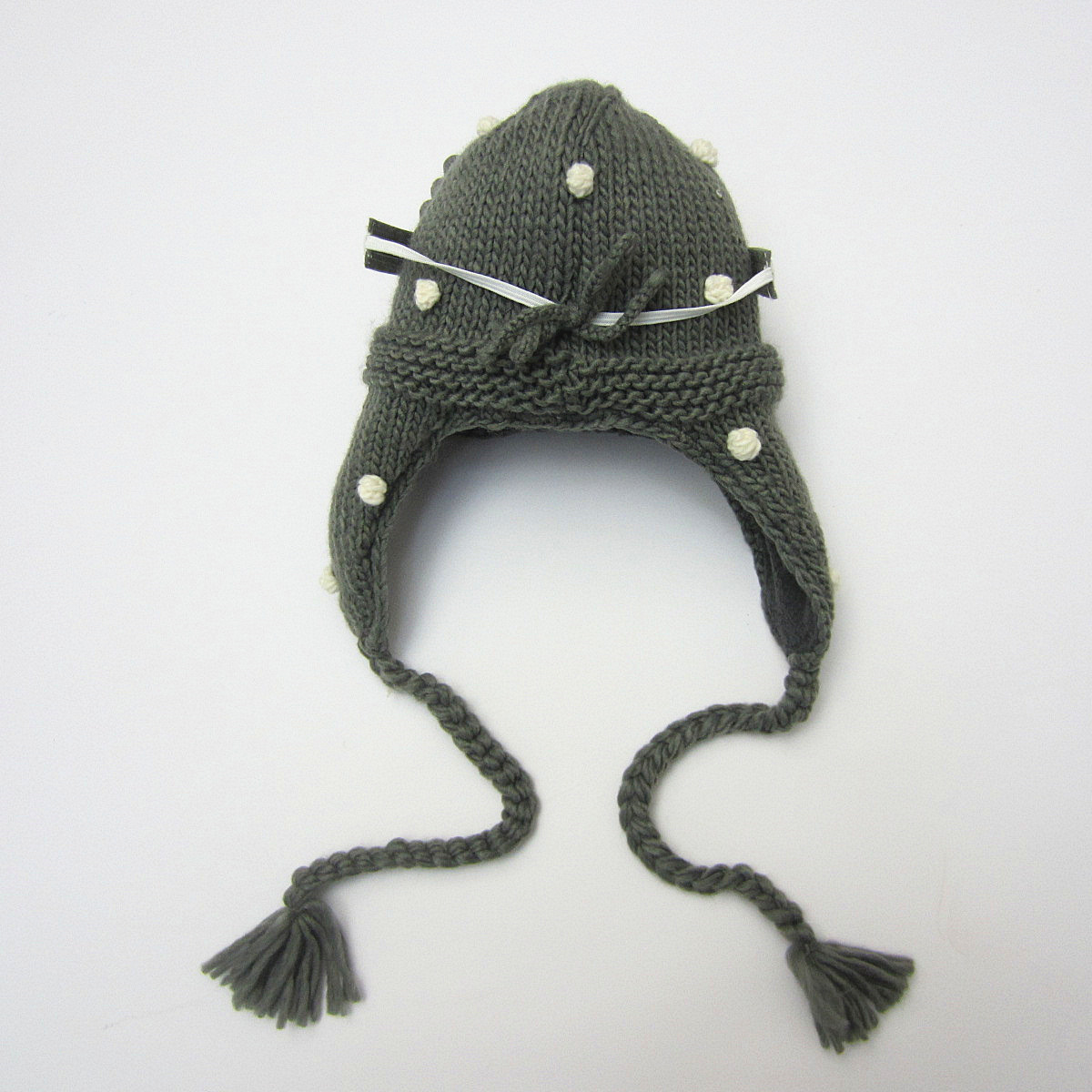 儿童飞行帽的编织织法图片