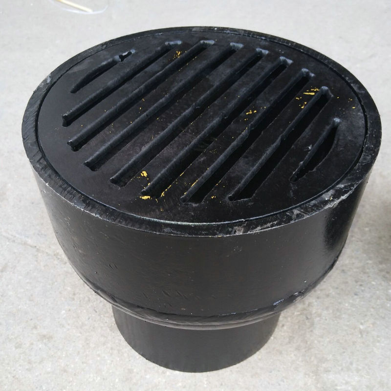 不锈钢直通地漏 无水封碳钢直通带盖管道排水漏斗 钢制地漏批发