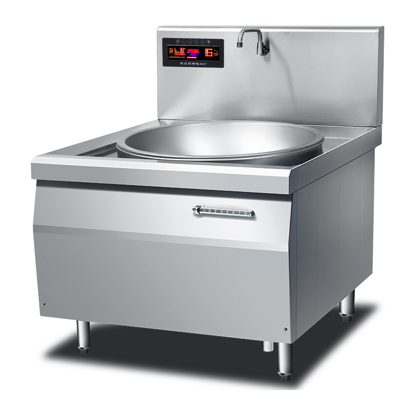 德玛帝商用电磁炉单头大锅灶猛火大炒炉电磁大功率不锈钢炊事设备