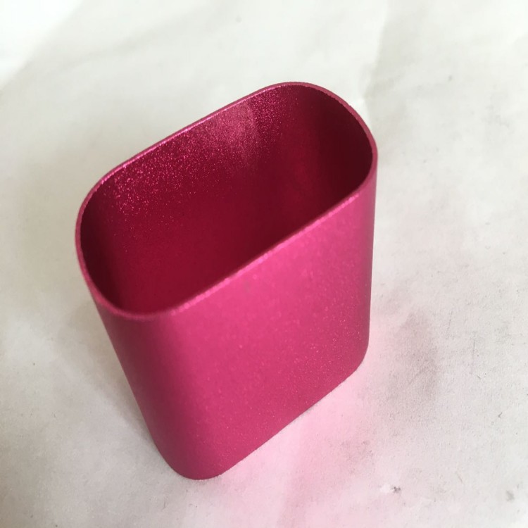 厂家生产加工丝印拉丝三酸阳极氧化大红色外壳铝合金铝型材