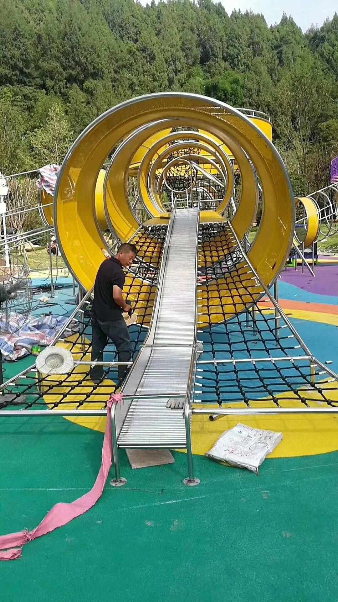 户外大型不锈钢滑梯 儿童室内滑梯 可定制平滑滑梯