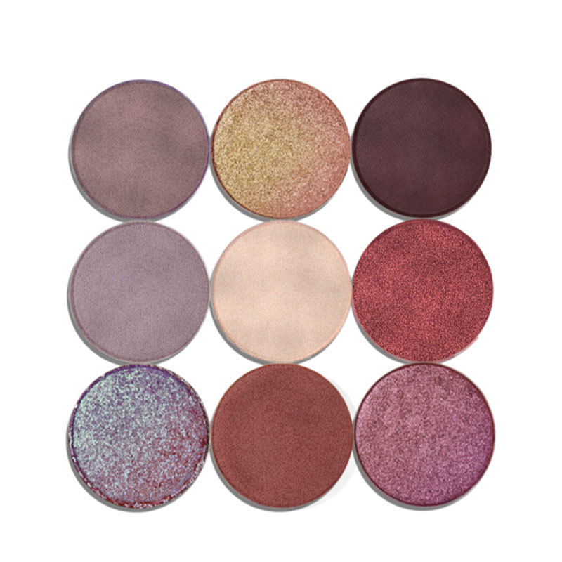 弹力纹理高珠光金属质感奶油色粉末眼影盘自有品牌眼影化妆品原料