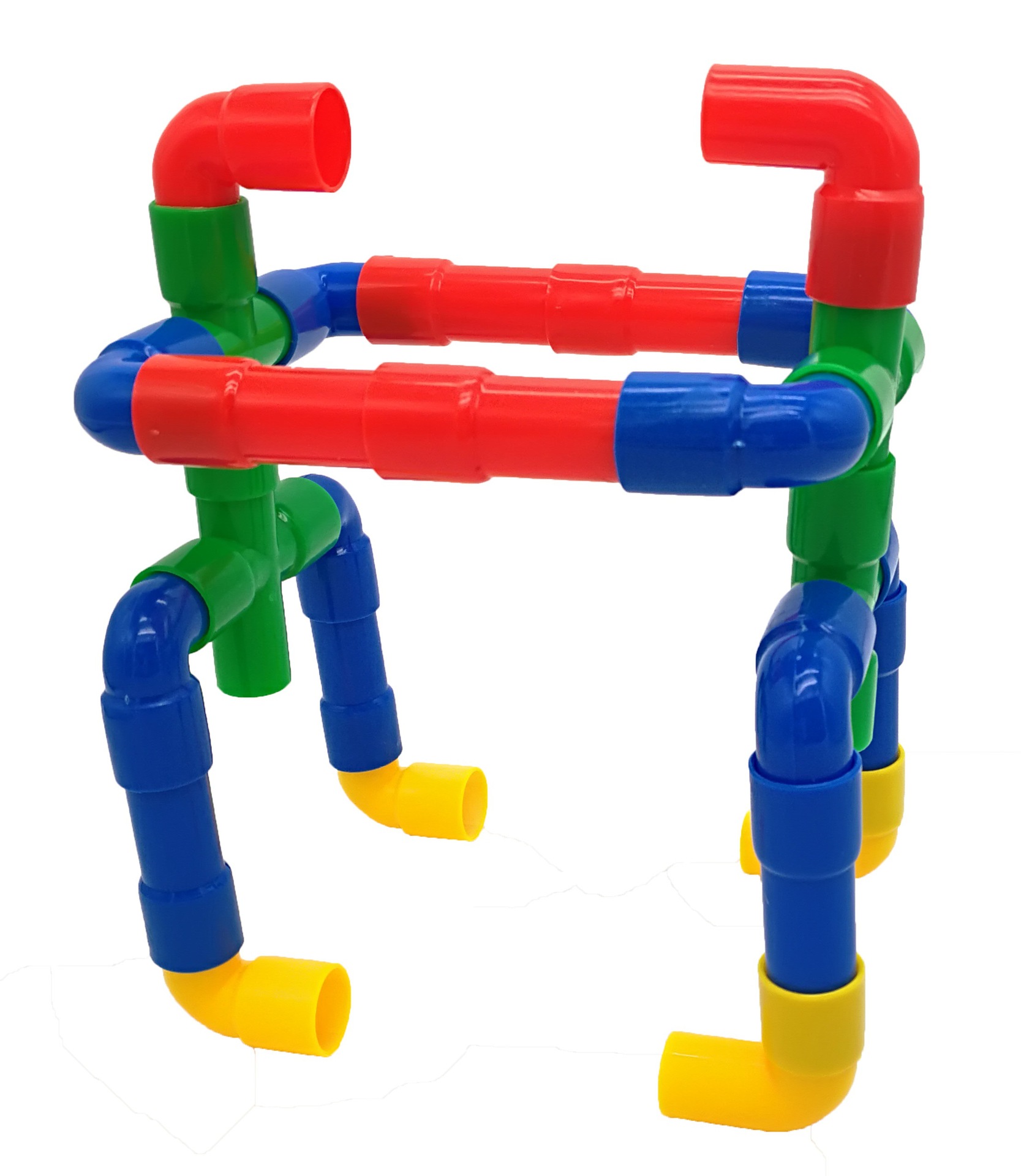 儿童玩具水管积木拼装益智玩具幼儿园拼插类桌面玩具塑料早教玩具