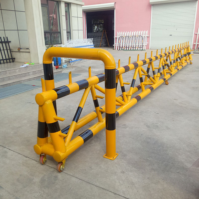城阳厂家拒马护栏移动挡车器路障防冲撞护栏学校门口单位用护栏