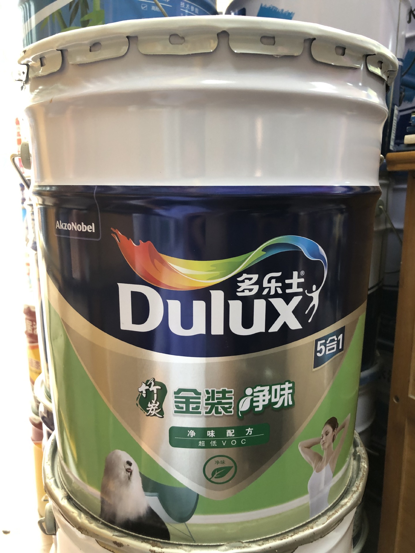 厂价直销批发 油漆 腻子粉防水涂料 18l多乐士竹炭金装净味五合一