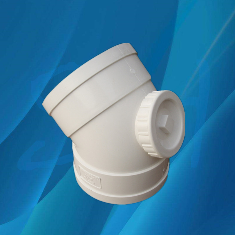 50 75 110 160pvc45度弯头 直弯 排水管检查口 pvc下水管配件