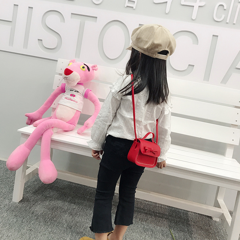 Children's Messenger Bag New Korean Style Girls' Bow Simple Fashion Baby Shoulder Change Accessories Handbag