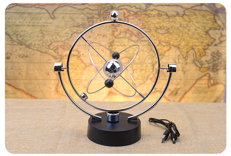 a603两用永动仪混沌摆旋转摇摆器磁悬浮天体轨道永动机办公桌装饰