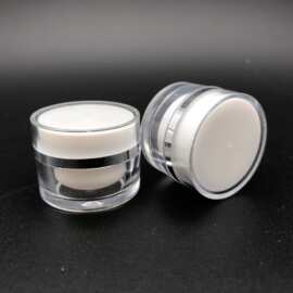 5g甲油胶瓶 5ml试用装小样瓶分装化妆品空瓶子面霜瓶 新款小白瓶