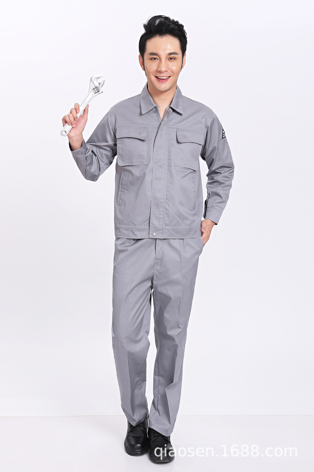 防静电春秋长袖工作服电焊厂服工程制服定做化工厂工