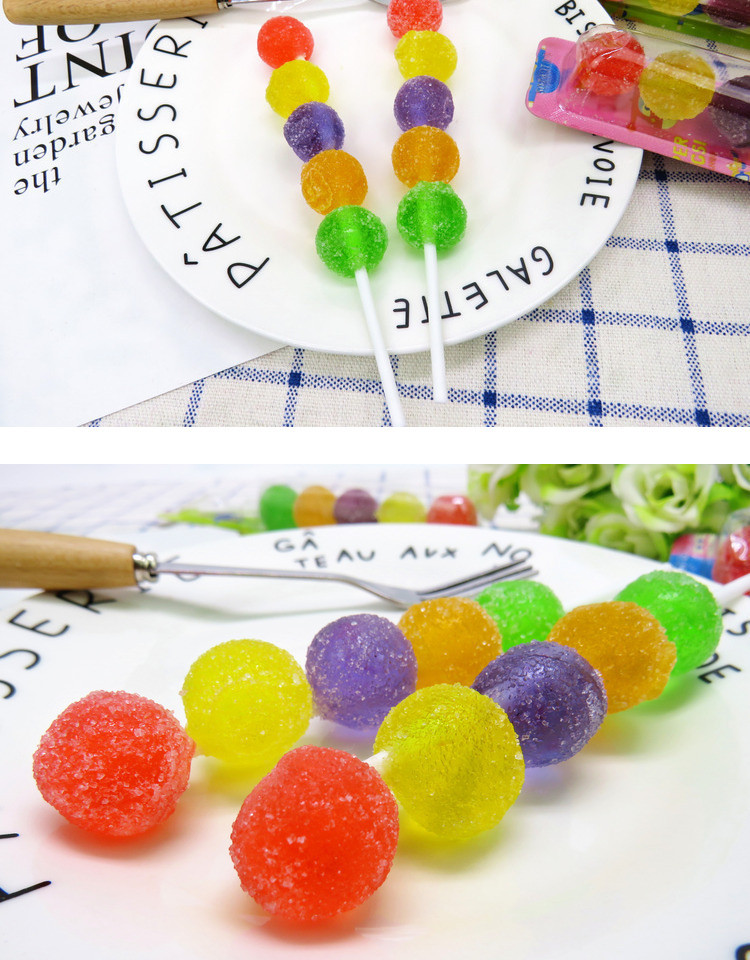 金稻谷葫芦串软糖果汁果胶棒棒糖21g48支儿童幼儿园分享糖果零食