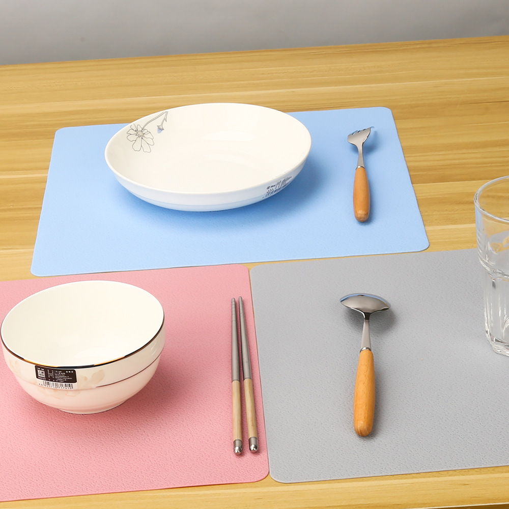 eat mat餐垫方形硅胶垫欧式简约美学用餐垫餐厅餐具餐垫防滑隔热