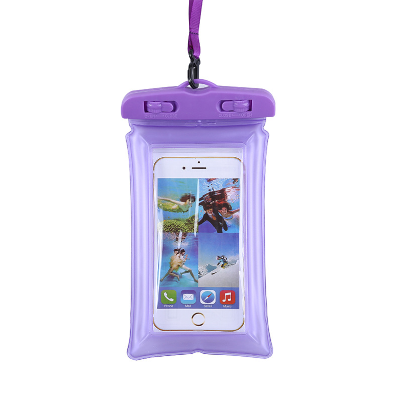 Mobile Phone Waterproof Bag Touch Screen Airbag Seal Swimming Hot Spring Equipment Drifting Mobile Phone Case for Riders to Send Take-out