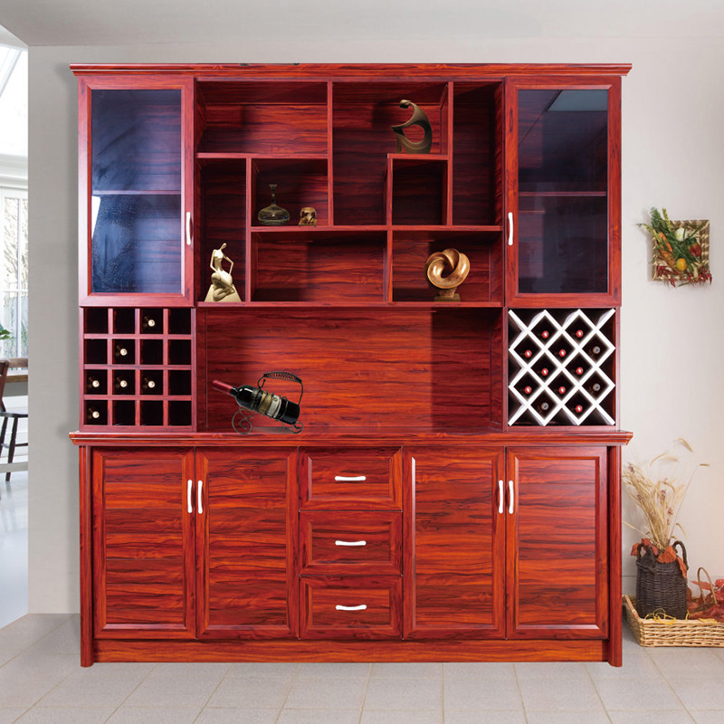中式铝合金客厅酒水柜隔断柜餐边柜餐厅柜欧式展示柜红酒柜美式