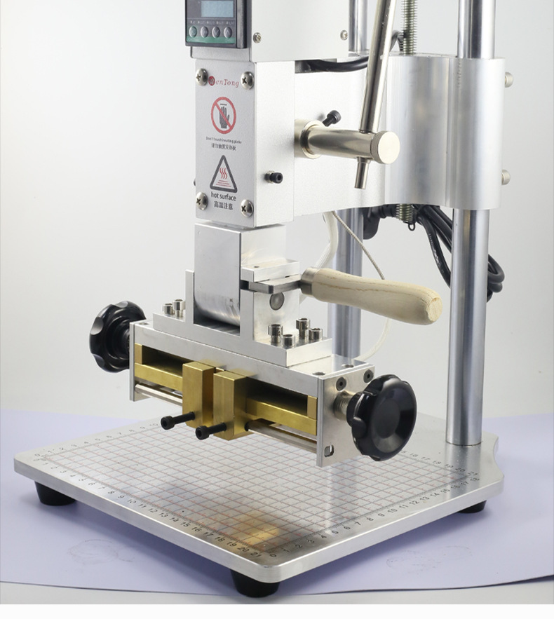 手动烫金机_手动皮革烫金机pvc手机壳logo商标pu热压烙印机