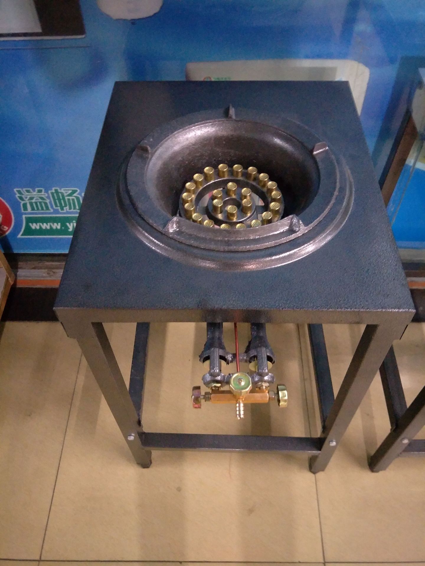 批发猛火炉单口架子中压猛火炉商用煤气灶单口落地式炉具灶架