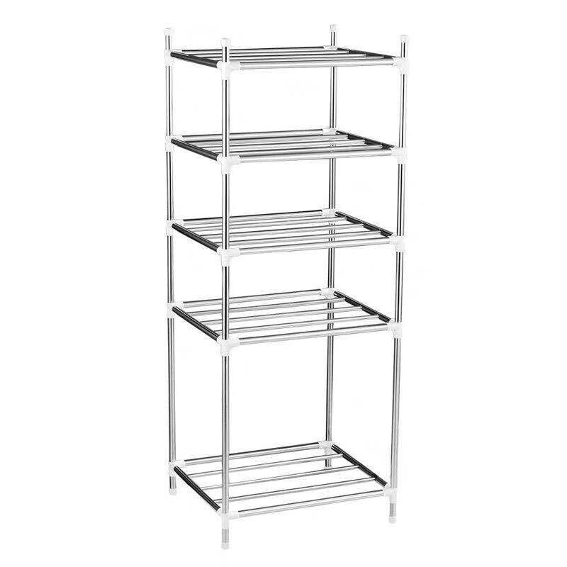 Washbasin Rack Stainless Steel Multi-Layer Storage Rack Floor Washbasin Stand Washstand Bathroom Multi-Functional Storage Rack Stainless Steel Pot Rack