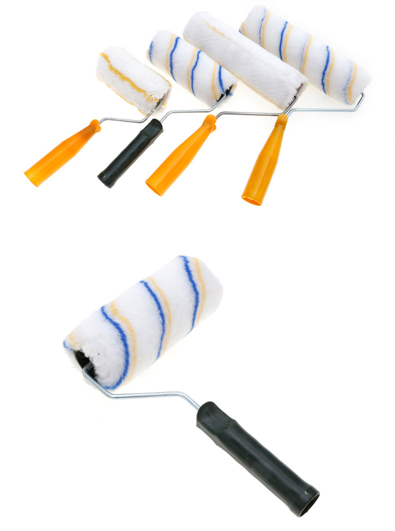 小拇指滚筒刷 棉线滚子 各种规格滚筒刷 黄条 虎皮 大五彩滚筒