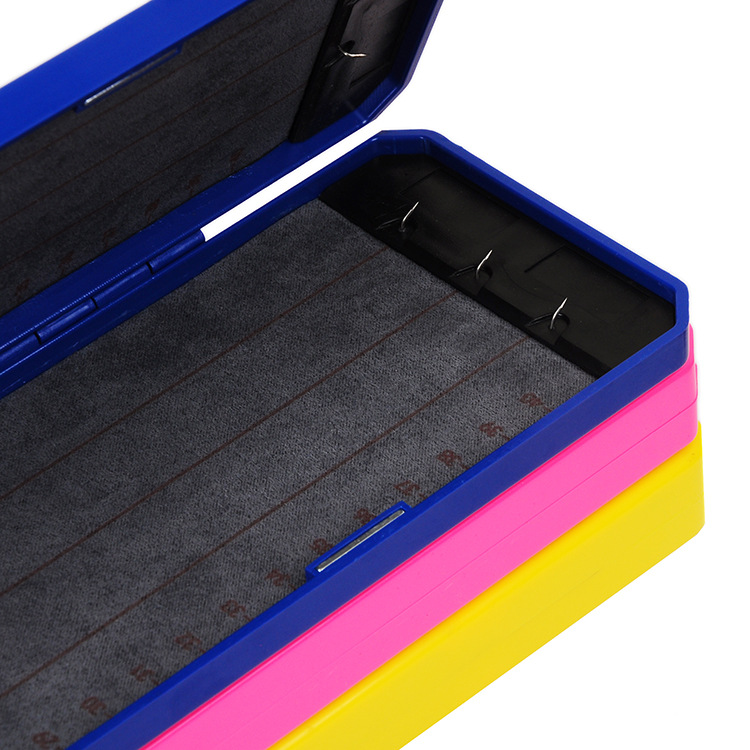 多彩带刻度绒布超薄竞技子线盒45cm50厘米仕挂鱼线子线盒厂家批发