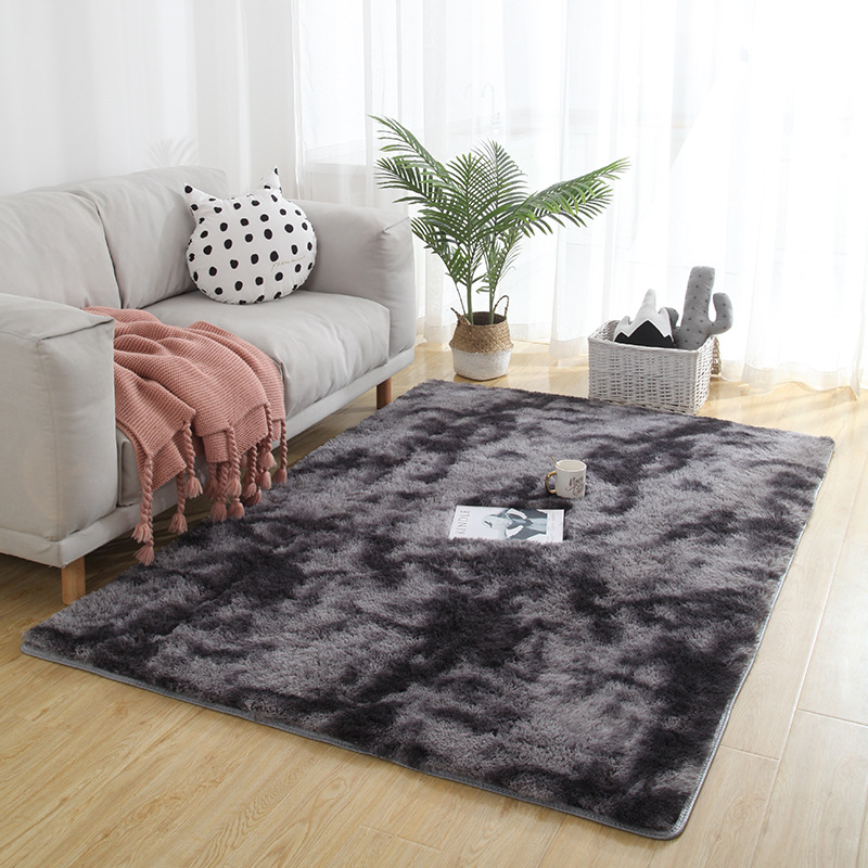 Exclusive for Cross-Border Household Tie-Dyed Carpet Bedroom Plush Carpet Modern Minimalist Rug Floor Mat Modern Nordic