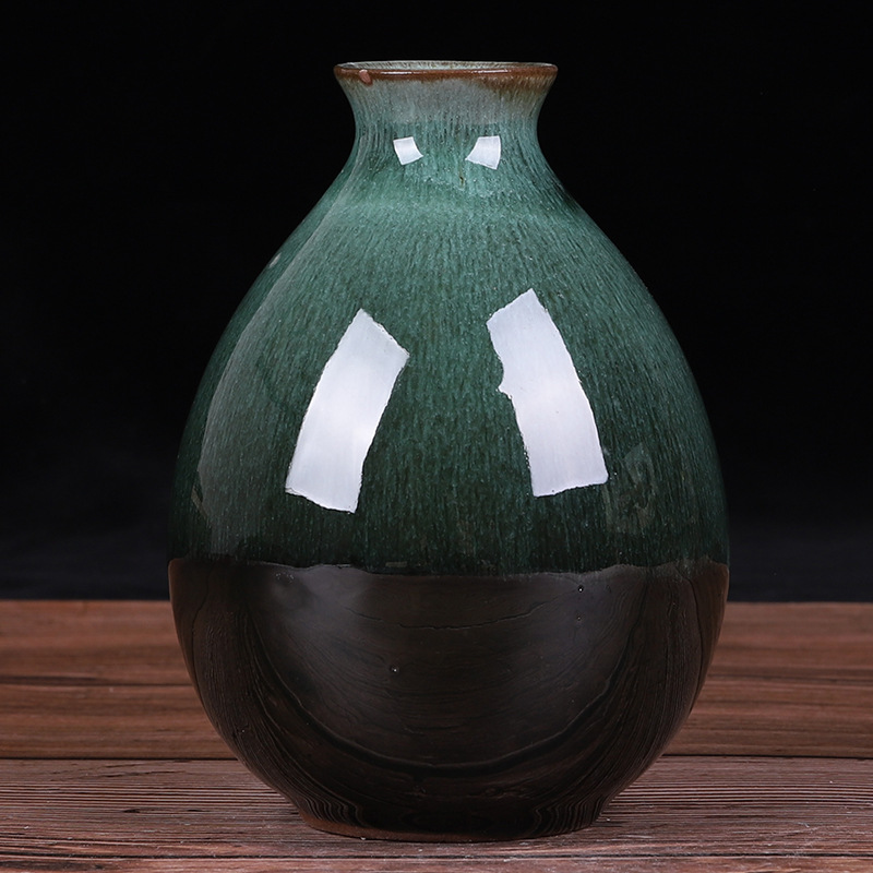 粗陶花盆带脚透气彩釉多肉组合拼盘大花盆大口径法师大陶罐盆066