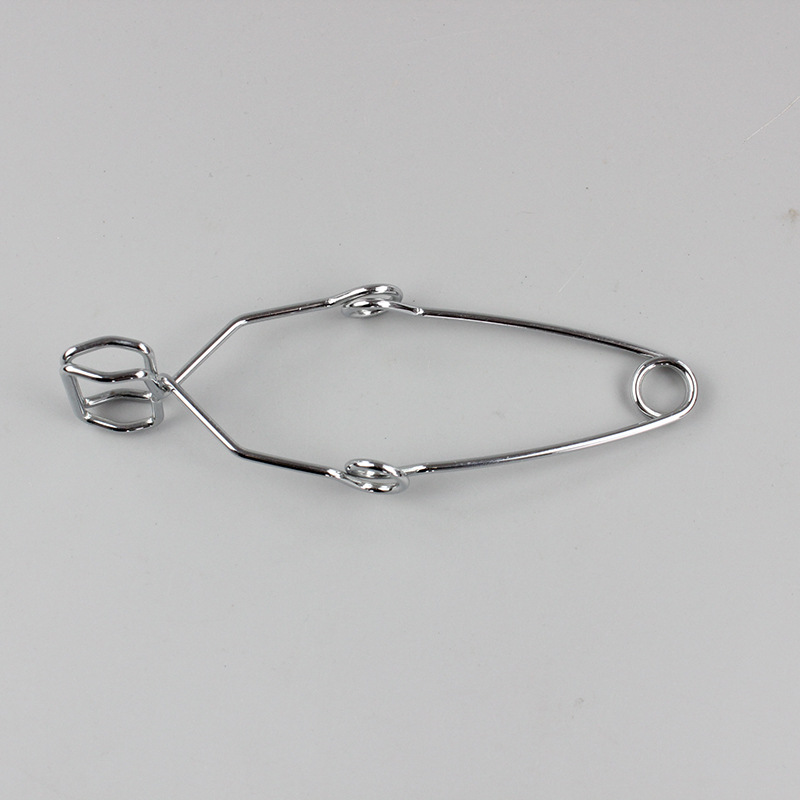 供应铁试管夹 铁镀铬钢丝试管夹 实验夹 玻璃管夹 离心管夹子