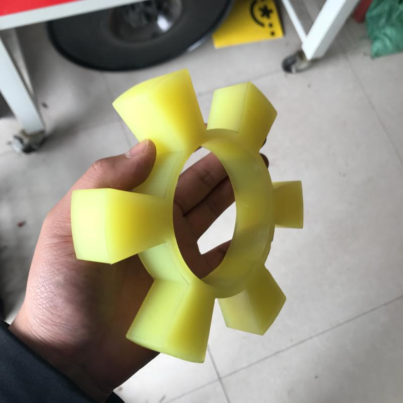 聚氨酯t型六角垫块对轮垫梅花弹性缓冲垫联轴器水泵电机减震耐磨