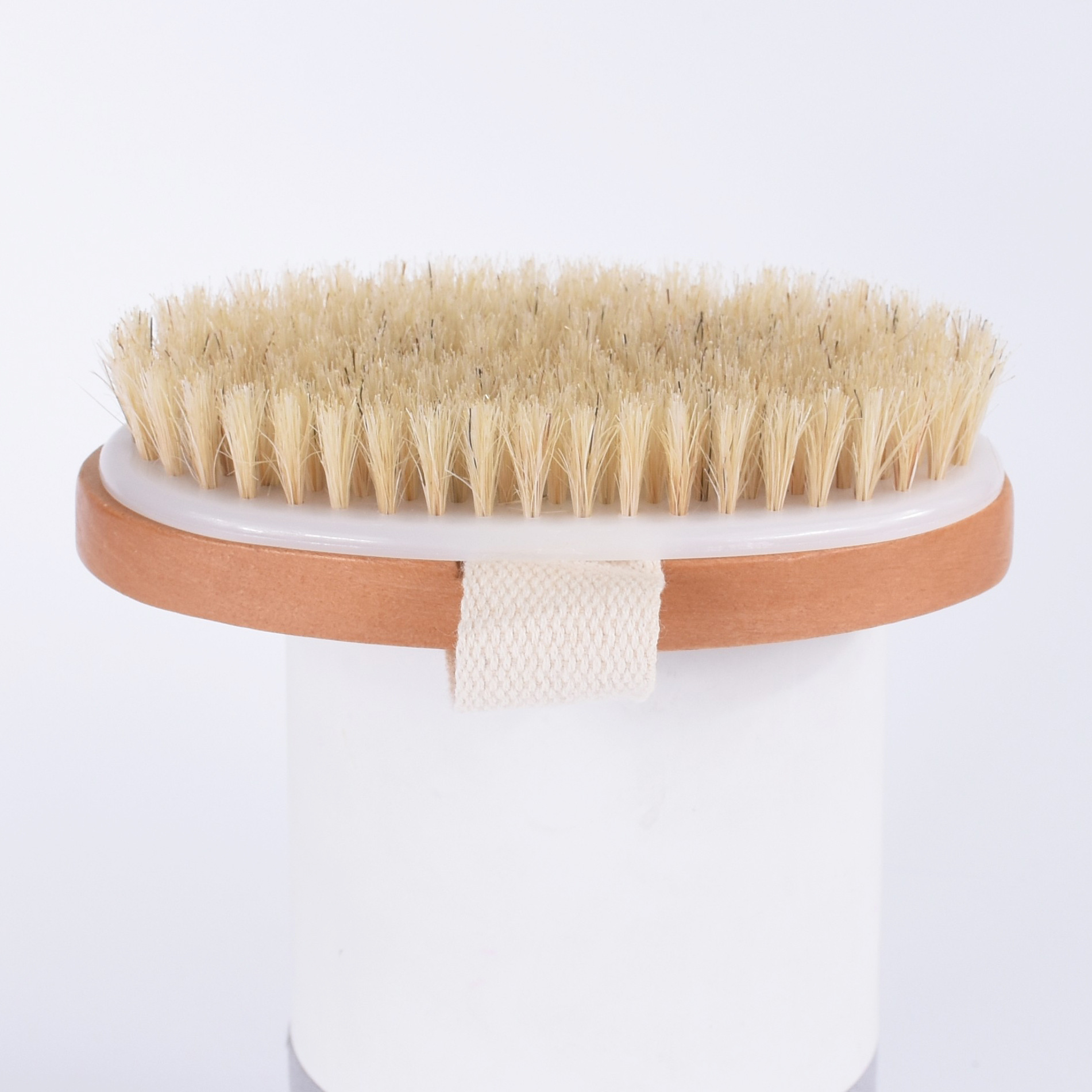 速卖通热销椭圆猪鬃浴刷洗澡刷清洁刷 天然纤维毛干刷 现货可定制