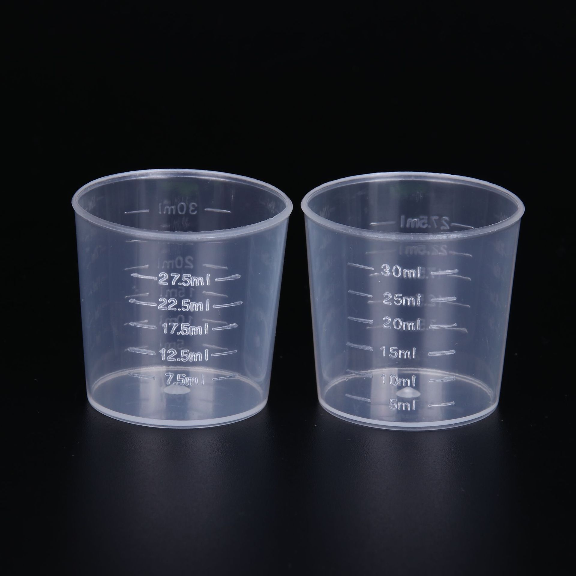 现货30ml塑料量杯 塑料量筒 小量杯 30毫升量杯 试验器皿